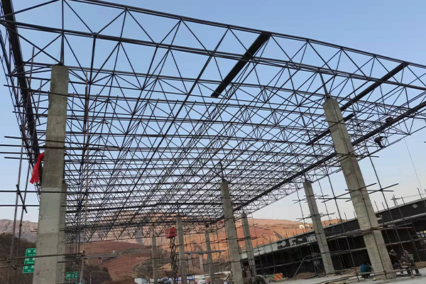新乐钢结构网架图片