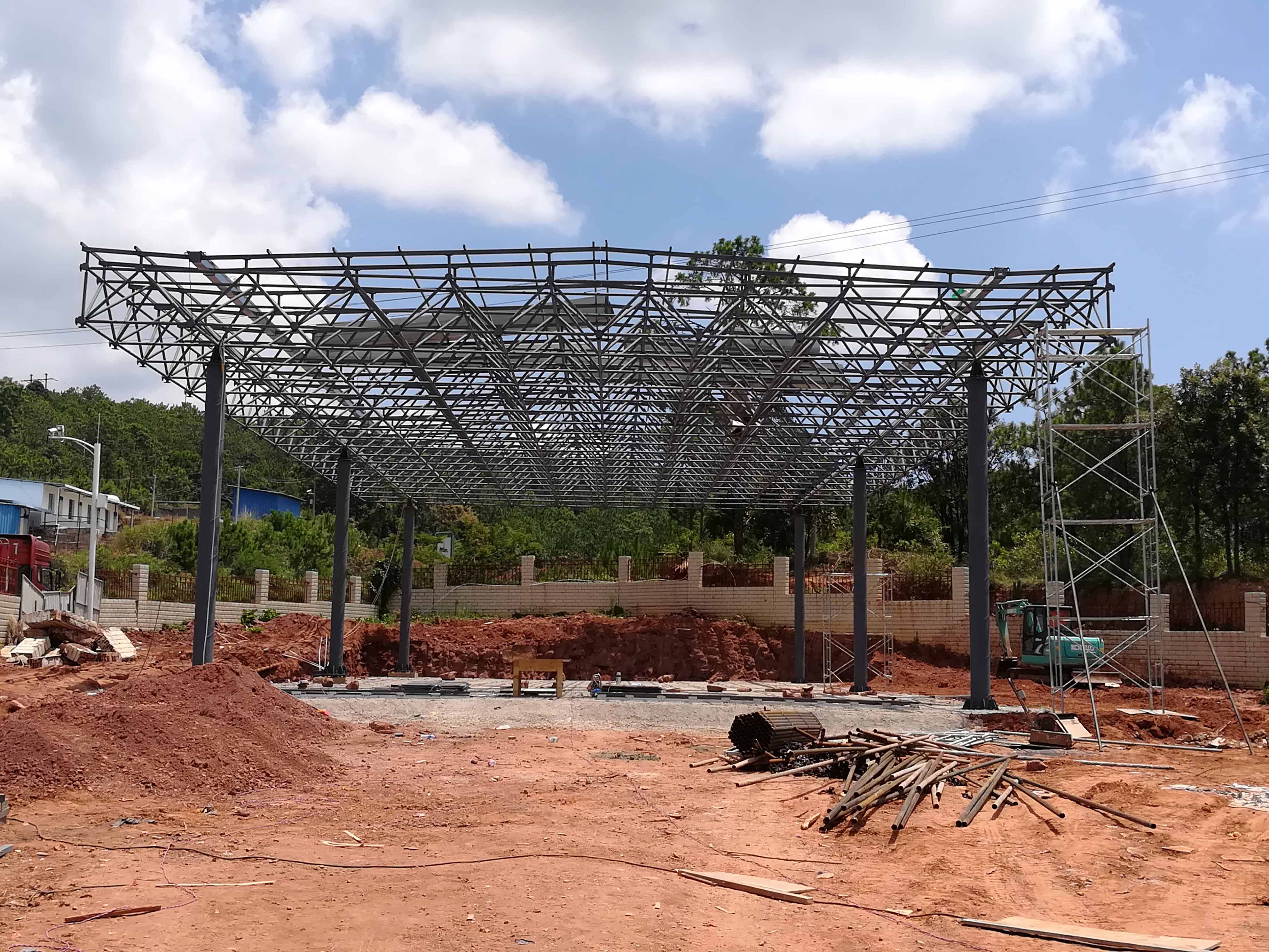 新乐加油站网架屋面