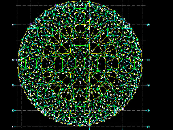 新乐明光正元广场圆形网架