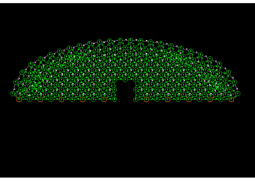 新乐锡林浩特91跨，1000米长干煤棚网架设计